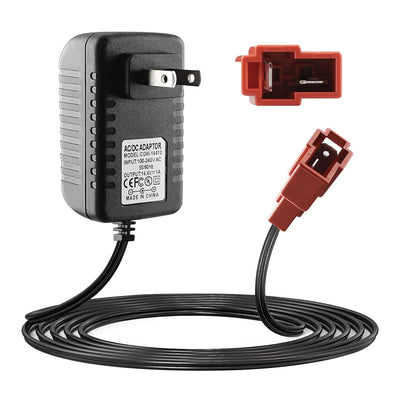 12 Volt Battery Charger for Ride On Toys 14.4V 1000MA Battery Charger for Kids Electric Car Riding Toy Battery Power Adapter Red Square Plug