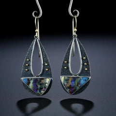 Vintage Resin Dangle Earrings for Women - Bohemian Style